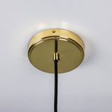 Polished Brass Evanston Brass Pendant Spotlight by Mullan Lighting Canopy