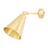 Polished Brass Moya Adjustable Brass Wall Light by Mullan Lighting