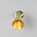 Polished Brass Moya Adjustable Brass Wall Light by Mullan Lighting