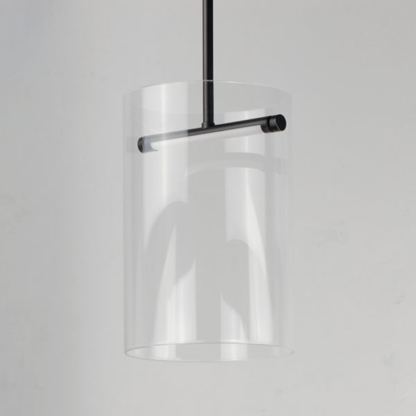 Polo LED Pendant Light Small Black By ET2 Side View
