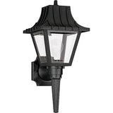 Polycarbonate Outdoor Wall Lantern — 17.5 Inch, Black