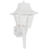 Polycarbonate Outdoor Wall Lantern — 17.5 Inch, White
