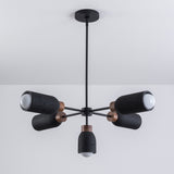 Pompeii Chandelier Lava / Black by Maxim Lighting