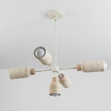 Pompeii Chandelier Travertine / Oyster by Maxim Lighting