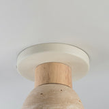 Pompeii Flush Mount Travertine / Oyster by Maxim Lighting