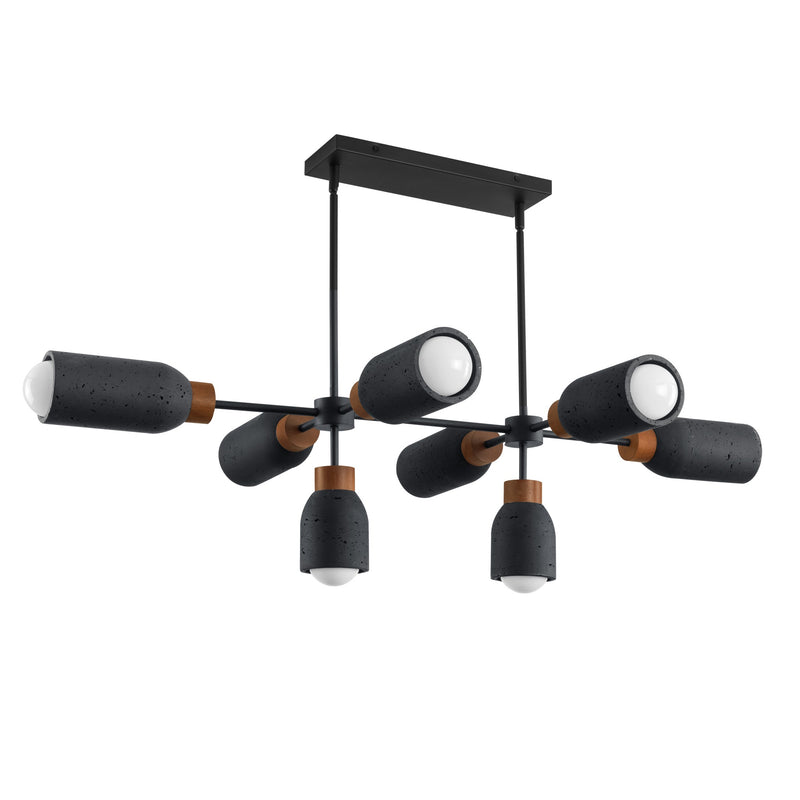 Pompeii Linear Suspension Lava / Black by Maxim Lighting