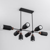 Pompeii Linear Suspension Lava / Black by Maxim Lighting