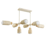Pompeii Linear Suspension Travertine / Oyster by Maxim Lighting