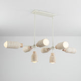 Pompeii Linear Suspension Travertine / Oyster by Maxim Lighting