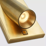 Ponte 5 Task Wall Sconce Natural Brass By Visual Comfort Modern - Detailed View1