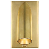 Ponte 5 Task Wall Sconce Natural Brass By Visual Comfort Modern - Front View1