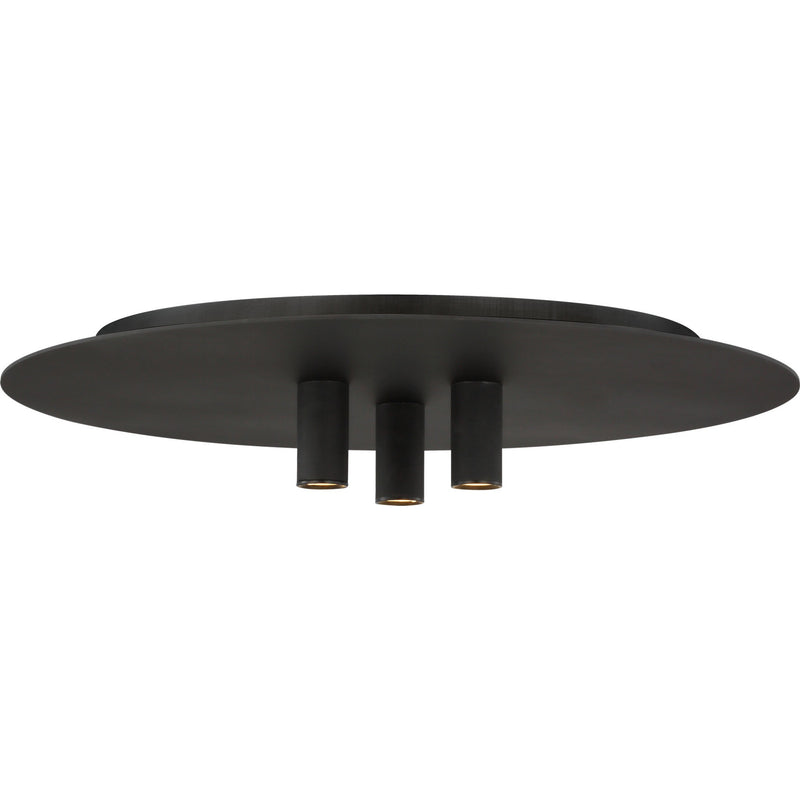 Ponte Flushmount — Nightshade Black, 3000K 120V