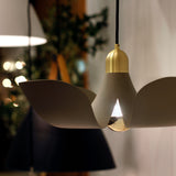 Poppy Pendant Light Medium Silver Gold Satin Brass By Maxim Lighting Lifestyle View