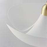 Poppy Pendant Light Medium White Satin Brass By Maxim Lighting Detailed View