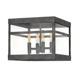 Porter Small Flush Mount - Aged Zinc - by Hinkley