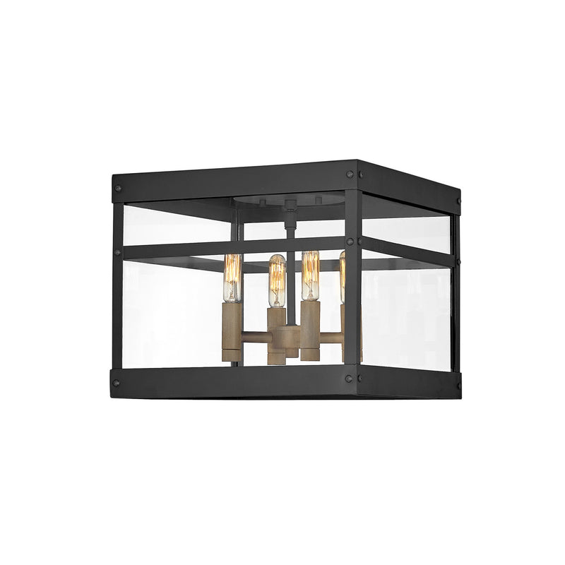 Porter Small Flush Mount - Black - by Hinkley