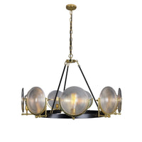 Portland Prismatic Glass Dish Chandelier