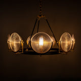 Portland Prismatic Glass Dish Chandelier