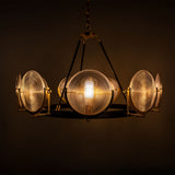 Portland Prismatic Glass Dish Chandelier Default Title