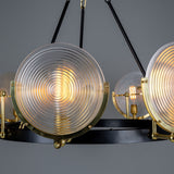 Portland Prismatic Glass Dish Chandelier Default Title