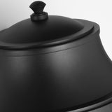 Portola Outdoor Lantern Large Textured Black By Generation Lighting - Detailed View1
