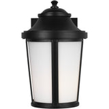 Portola Outdoor Lantern Small Textured Black By Generation Lighting - Front View