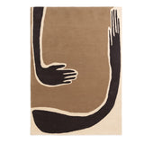 Pose Tufted Rug Dark Coffee/Offwhite - 140 x 200 cm
