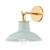 Pottersville Wall Sconce - Aged Brass with Ceramic Moss Crackle by Hudson Valley
