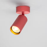 Powder Coated Matte Antique Pink Evanston Single Ceiling Light by Mullan Lighting