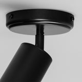 Powder Coated Matte Black Evanston Single Ceiling Light By Mullan Lighting