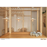 Powder Coated Matte White Ardle Factory Pendant Light by Mullan Lighting Lifestyle