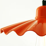 Powder Coated Orange Ardle Factory Pendant Light by Mullan Lighting