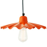 Powder Coated Orange Ardle Factory Pendant Light by Mullan Lighting