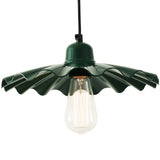 Powder Coated Racing Green Ardle Factory Pendant Light by Mullan Lighting