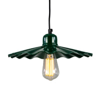 Powder Coated Racing Green Ardle Factory Pendant Light by Mullan Lighting