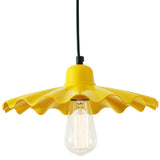 Powder Coated Yellow Ardle Factory Pendant Light by Mullan Lighting