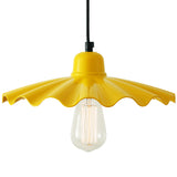 Powder Coated Yellow Ardle Factory Pendant Light by Mullan Lighting