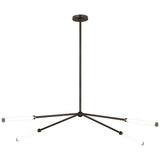 Poza Chandelier Medium Bronze By Visual Comfort Modern - Front View