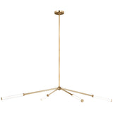 Poza Chandelier Medium Hand Rubbed Antique Brass By Visual Comfort Modern 