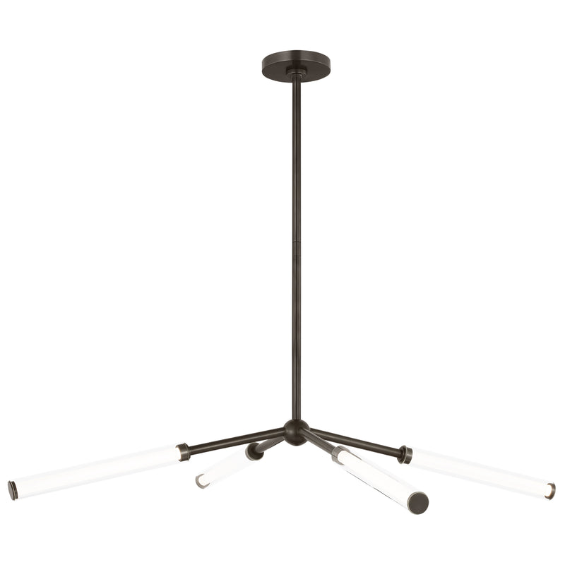 Poza Chandelier Small Bronze By Visual Comfort Modern