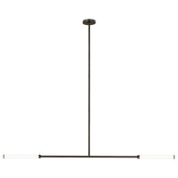 Poza Linear Chandelier Bronze By Visual Comfort Modern
