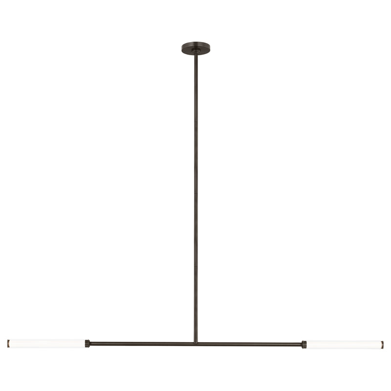 Poza Linear Chandelier Bronze By Visual Comfort Modern