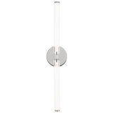 Poza Vanity Light Medium Polished Nickel By Visual Comfort Modern - Front View