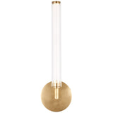 Poza Wall Sconce Hand Rubbed Antique Brass By Visual Comfort Modern  - Front View