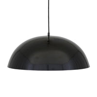 Prague Pendant - Matt Black & White Inner