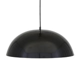 Prague Pendant - Matt Black & White Inner