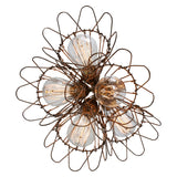 Praia Cage Pendant Cluster Antique Brass Bronze