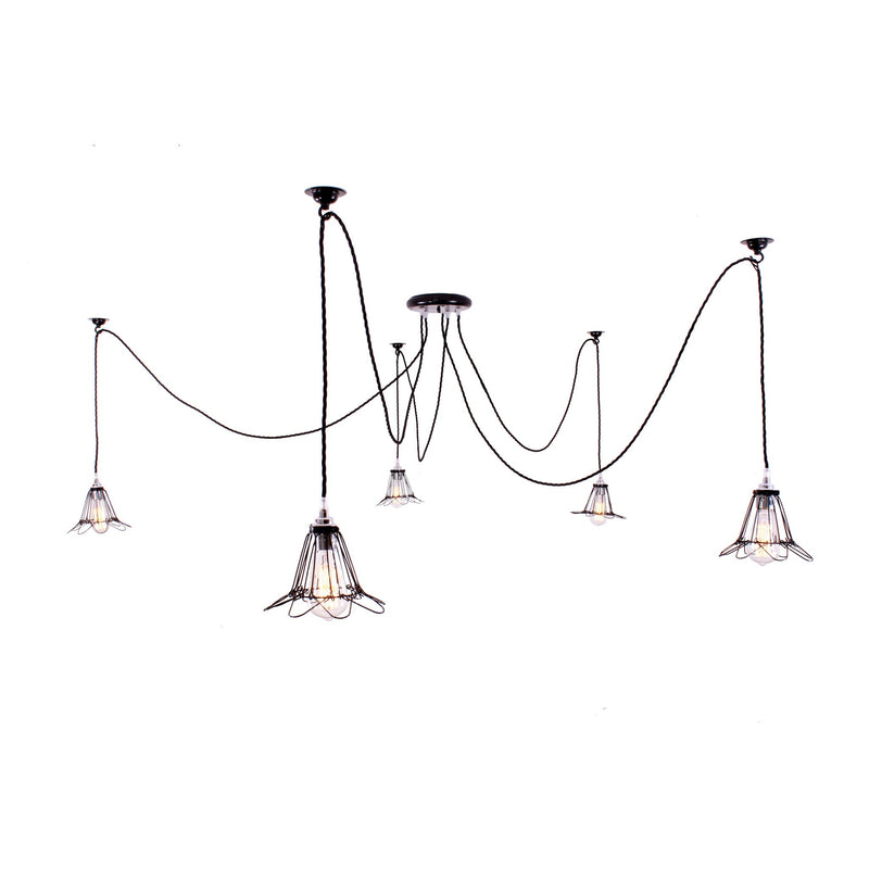 Praia Cage Pendant Cluster - Chrome