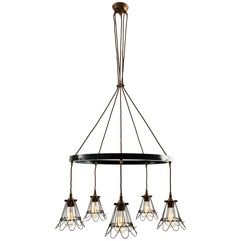 Praia Chandelier - Antique Brass