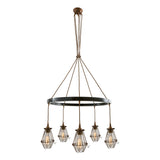 Praia Chandelier - Antique Brass